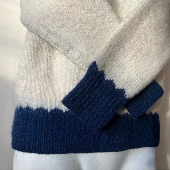 Vintage wool Icelandic women’s small Patterned Knit Sweater apres ski - Picture 5 of 11